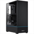 CASE LIAN LI ATX SUP01X BLACK, 3-side MESH, Small Tower w/ Tempered glass, dual ARGB STRIPS, PCIE 4.0 RISER, 3x 120mm PWM fans, USB 3.1 TYPE-C