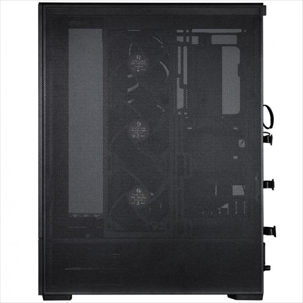 CASE LIAN LI ATX SUP01X BLACK, 3-side MESH, Small Tower w/ Tempered glass, dual ARGB STRIPS, PCIE 4.0 RISER, 3x 120mm PWM fans, USB 3.1 TYPE-C