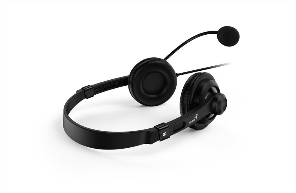 HEADPHONES GENIUS HS-230U Black w/microphone, USB Type-c