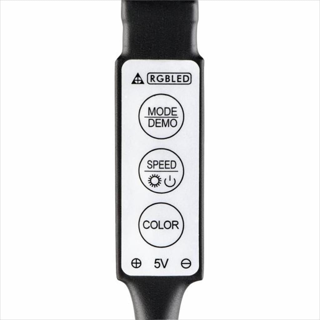 LED STRIP RGB WITH INTEGRATED CONTROL UNIT, HAMA, 1M, 12344