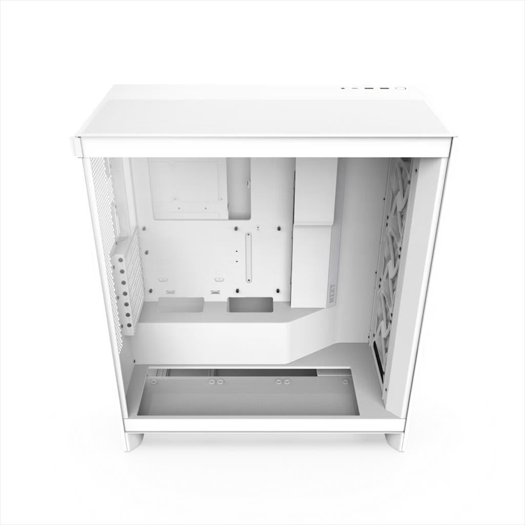 CASE NZXT E-ATX Mid-Tower H7 FLOW (2024) w/WINDOW Front & top MESH 3xF120Q Quiet fans, USB 3.2 type-C, 2xUSB 3.2 type A, Matte White CM-H72FW-01