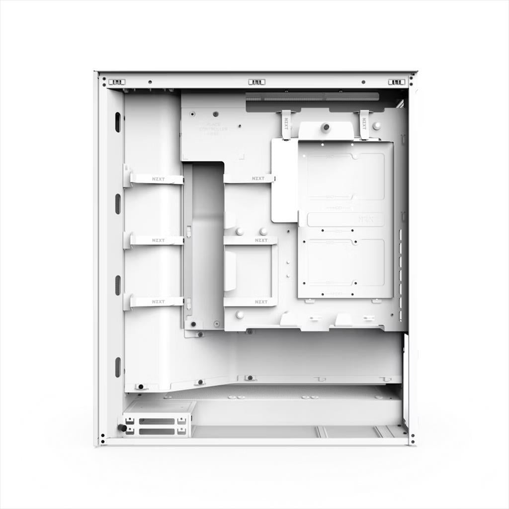 CASE NZXT E-ATX Mid-Tower H7 FLOW (2024) w/WINDOW Front & top MESH 3xF120Q Quiet fans, USB 3.2 type-C, 2xUSB 3.2 type A, Matte White CM-H72FW-01