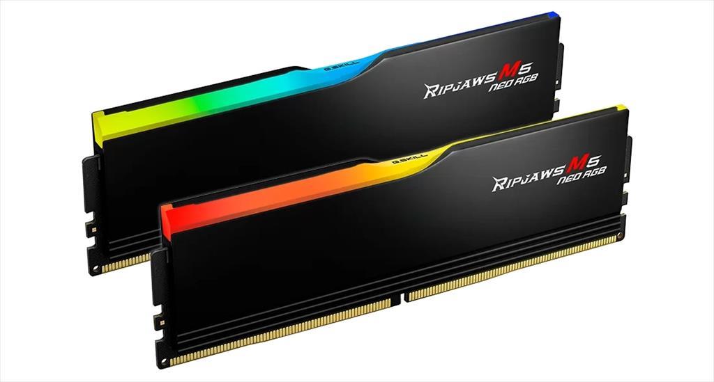 RAM DDR5 32GB(2x16GB) 6000MHz CL36 G.SKILL Ripjaws M5 NEO RGB AMD EXPO Black F5-6000J3636F16GX2-RM5NRK
