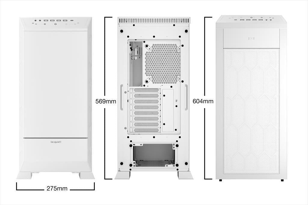 CASE BE QUIET! E-ATX Full-Tower Dark Base Pro 901,3x140mm Silent Wings 4 PWM,Fan controller,w/WINDOW,ARGB, wireless charger, type C, White BGW51