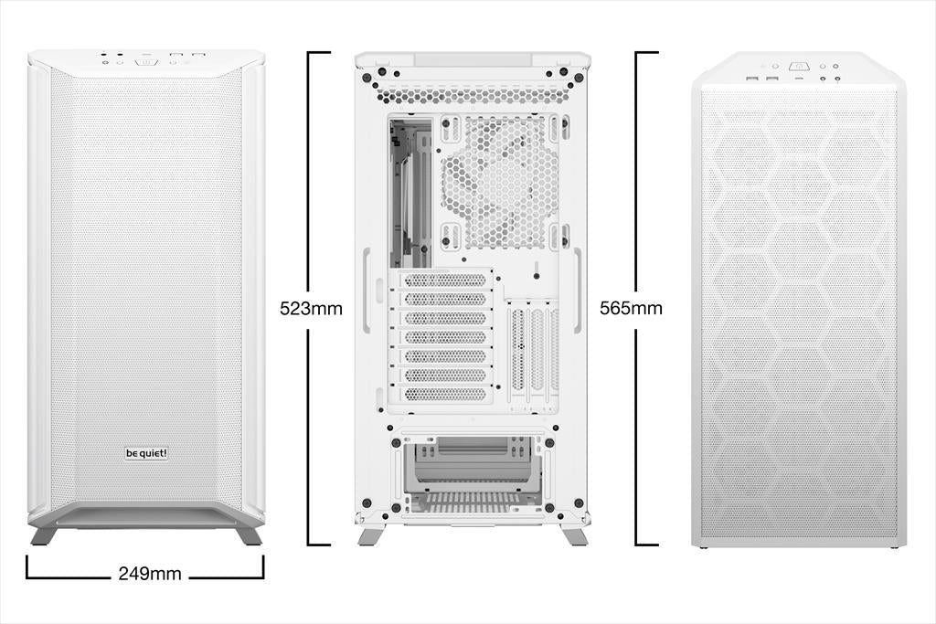 CASE BE QUIET! ATX Mid-Tower Dark Base 701, 3x140mm Silent Wings 4 PWM,Fan controller, w/WINDOW, АRGB LED illumination, White BGW59