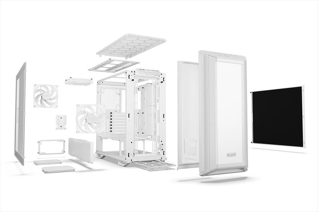 CASE BE QUIET! ATX Mid-Tower Dark Base 701, 3x140mm Silent Wings 4 PWM,Fan controller, w/WINDOW, АRGB LED illumination, White BGW59