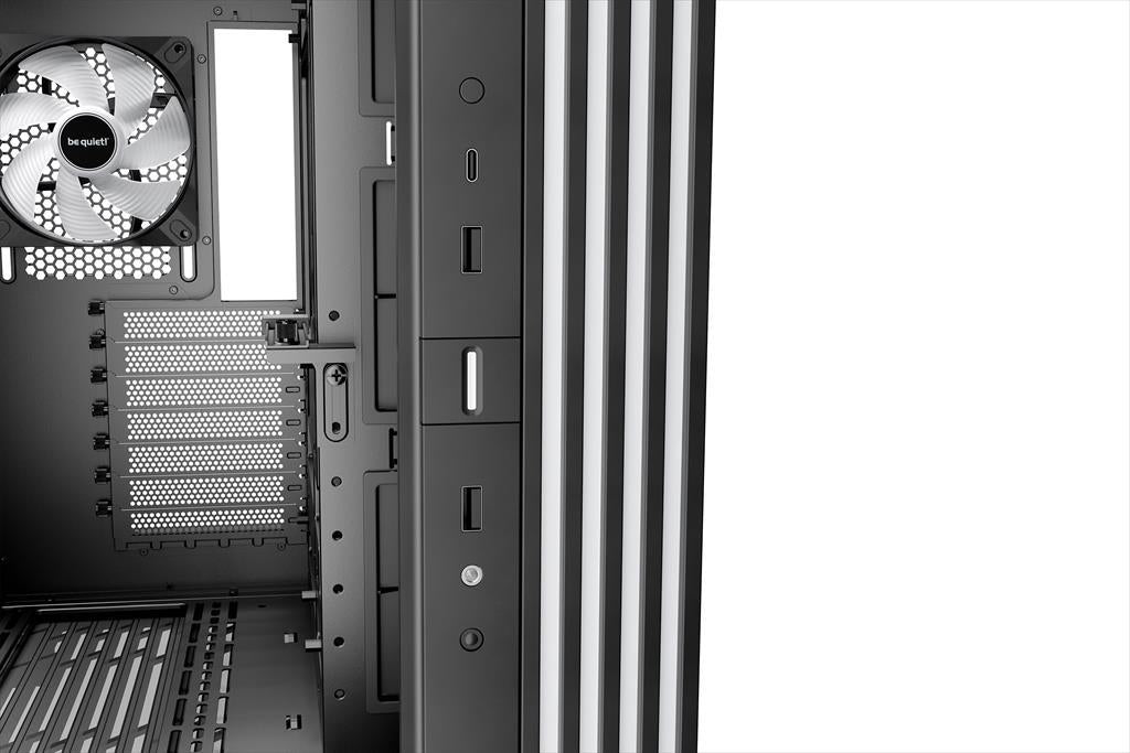 CASE BE QUIET! ATX Mid-Tower Light Base 600 DX, w/2x Tempered glass, ARGB LED strips and 2 hubs, inverted layout, Black BGW65