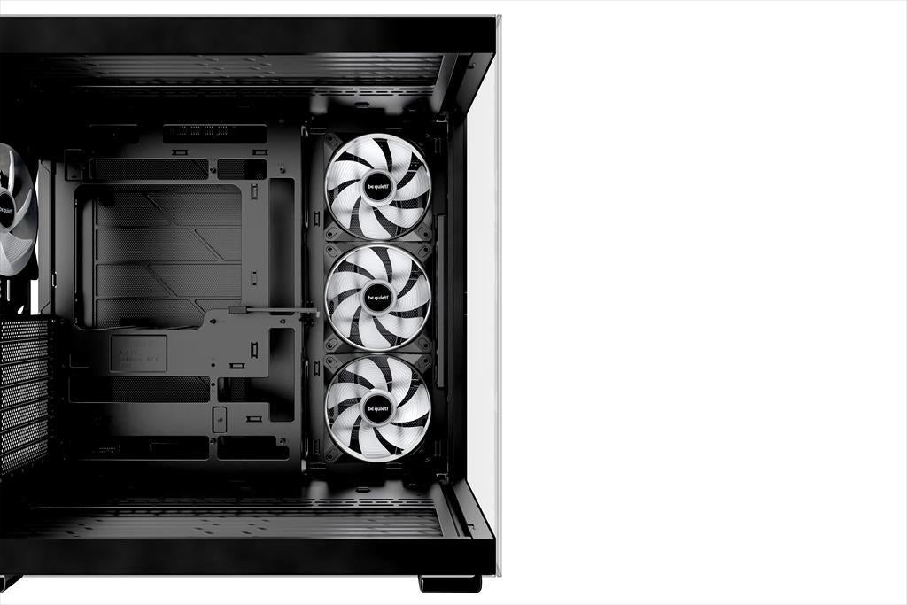 CASE BE QUIET! ATX Mid-Tower Light Base 600 DX, w/2x Tempered glass, ARGB LED strips and 2 hubs, inverted layout, Black BGW65