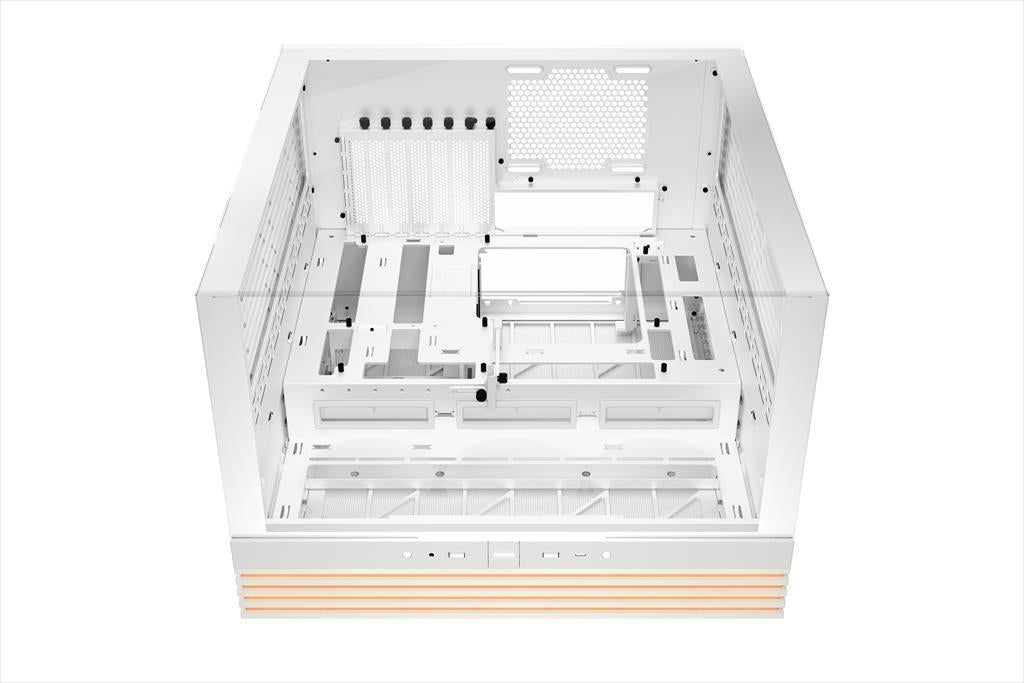 CASE BE QUIET! ATX Mid-Tower Light Base 600 DX, w/2x Tempered glass, ARGB LED strips and 2 hubs, inverted layout, White BGW66
