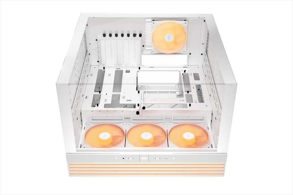 CASE BE QUIET! ATX Mid-Tower Light Base 600 LX, w/2x Tempered glass, 4x Light Wings LX 120mm PWM, ARGB LED strips and 2 hubs, inverted layout, White BGW68