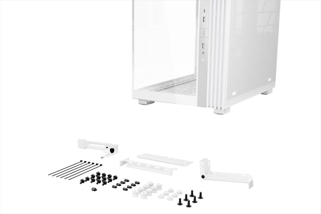 CASE BE QUIET! ATX Mid-Tower Light Base 600 LX, w/2x Tempered glass, 4x Light Wings LX 120mm PWM, ARGB LED strips and 2 hubs, inverted layout, White BGW68
