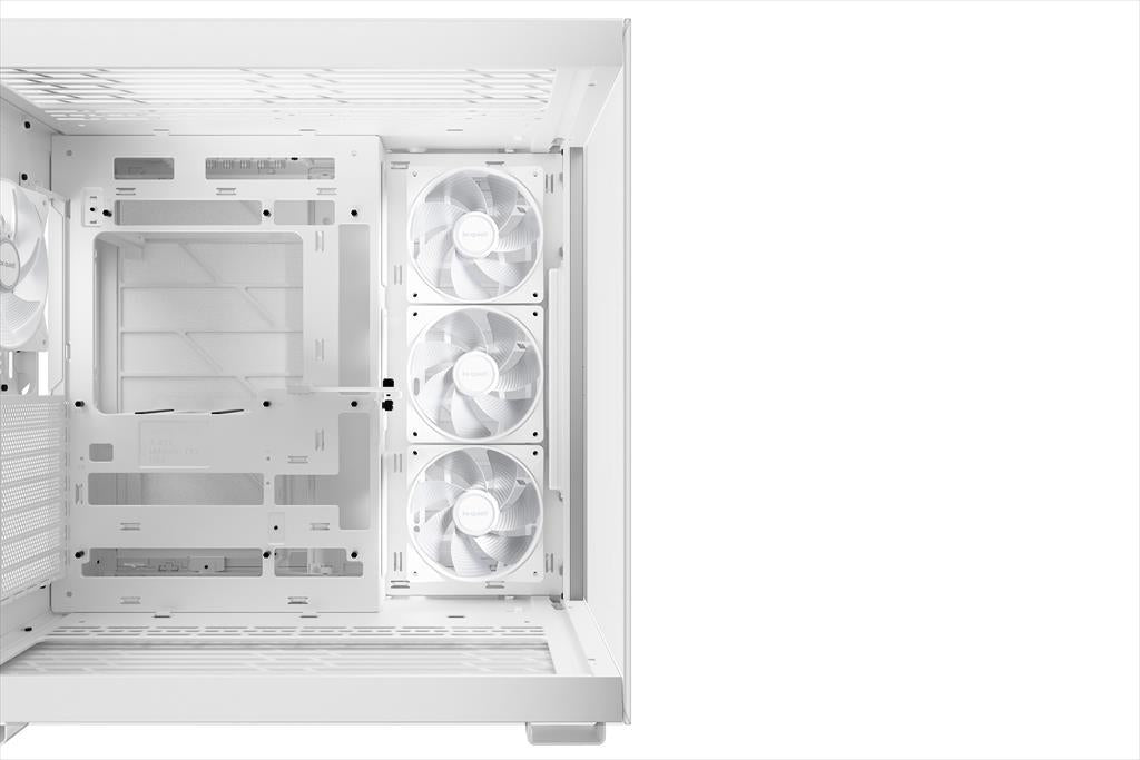 CASE BE QUIET! ATX Mid-Tower Light Base 600 LX, w/2x Tempered glass, 4x Light Wings LX 120mm PWM, ARGB LED strips and 2 hubs, inverted layout, White BGW68