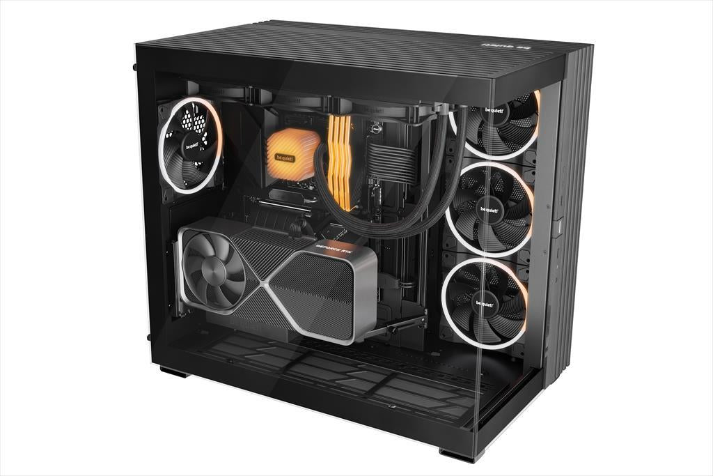 CASE BE QUIET! ATX Mid-Tower Light Base 900 FX, w/2x Tempered glass, 4x Light Wings 140mm PWM, ARGB LED strips and 2 hubs, inverted layout, Black BGW71
