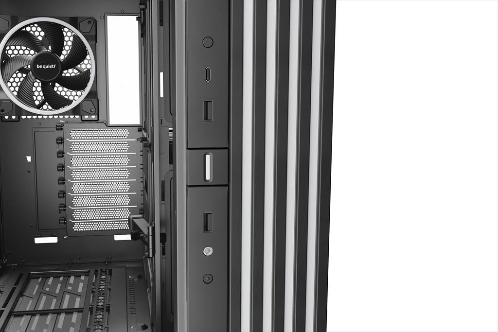 CASE BE QUIET! ATX Mid-Tower Light Base 900 FX, w/2x Tempered glass, 4x Light Wings 140mm PWM, ARGB LED strips and 2 hubs, inverted layout, Black BGW71