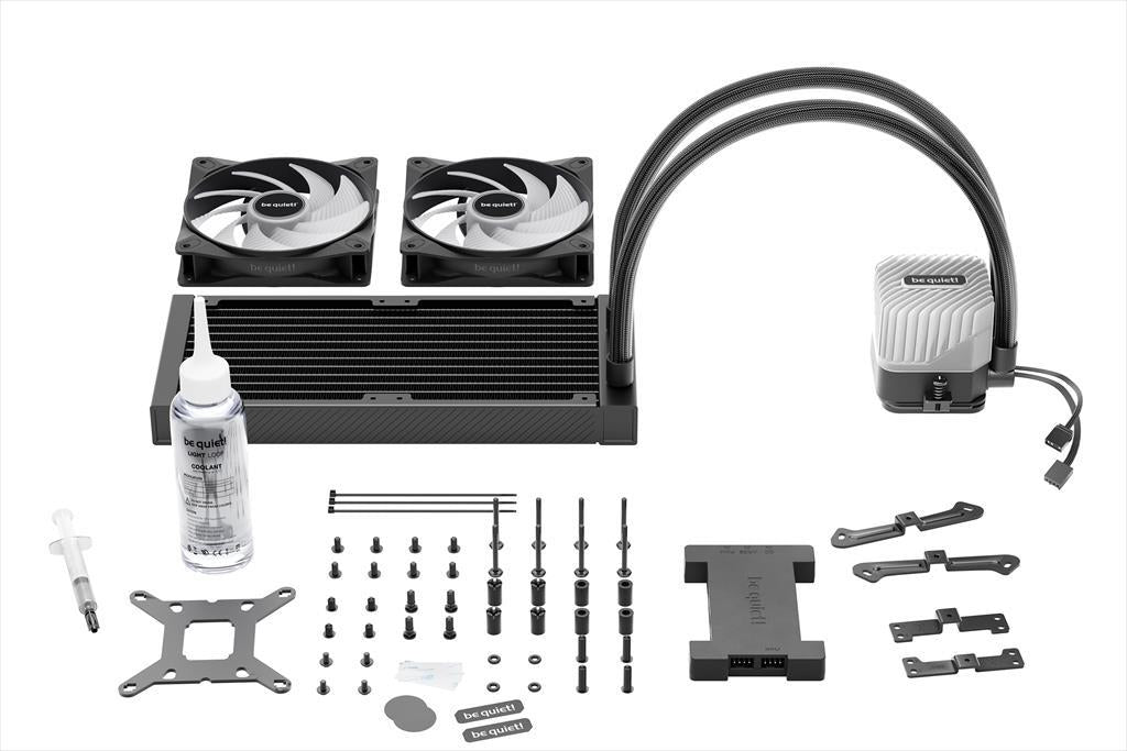 COOLERS CPU AIO BE QUIET! LIGHT LOOP 240 2x120mm Light Wings LX 120mm ARGB PWM, w/REFFIL OPTION, ARGB LED on pump, w/ARGB HUB, BW020
