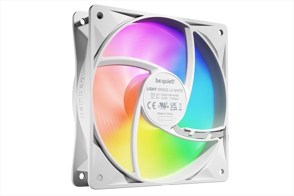 COOLERS CASE FAN 3x120mm BE QUIET! LIGHT WINGS LX PWM high-speed White 3-Pack 2.100rpm, rifle-bearing, BL125