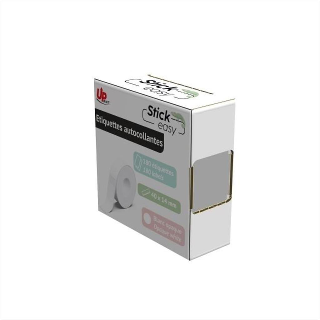 LABEL ADHESIVE ROLL 1x 180pcs UPRINT STICK EASY UP21, white