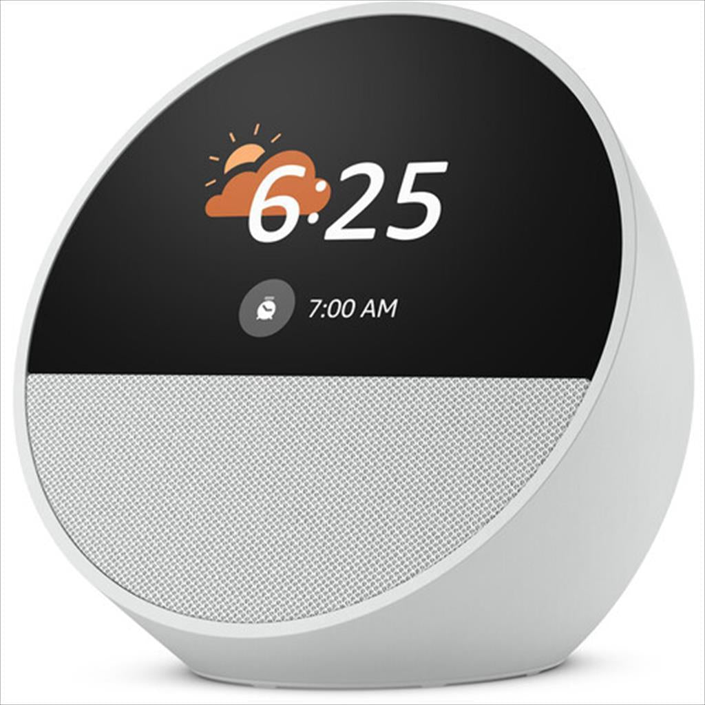 SMART CLOCK AMAZON ECHO SPOT (2024), GLACIER WHITE, B0C2RSK776