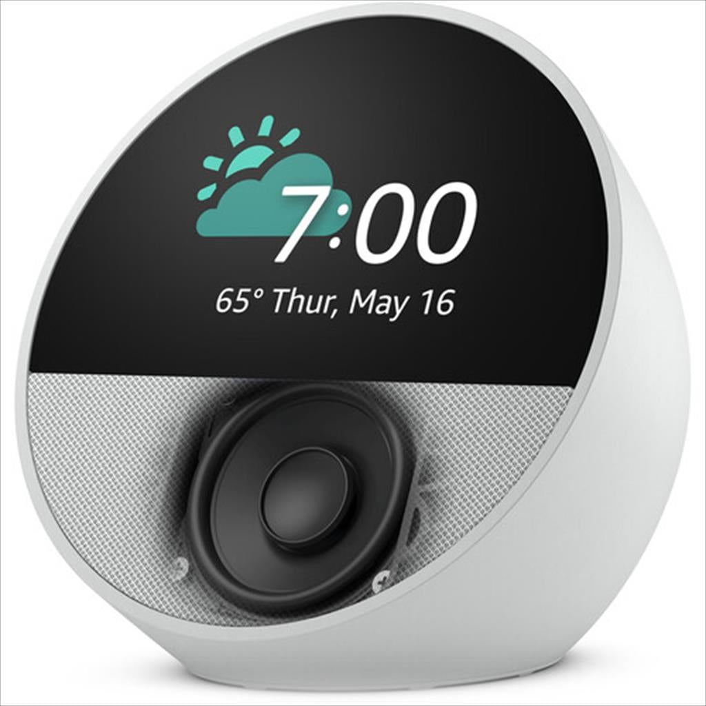 SMART CLOCK AMAZON ECHO SPOT (2024), GLACIER WHITE, B0C2RSK776