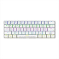 KEYBOARD MECHANICAL ARMAGGEDDON MBA-61R Starling RGB  60% Multi-Device (Wired+Bluetooth),  Kevlartech keycaps, Hotswappable, NKRO, White
