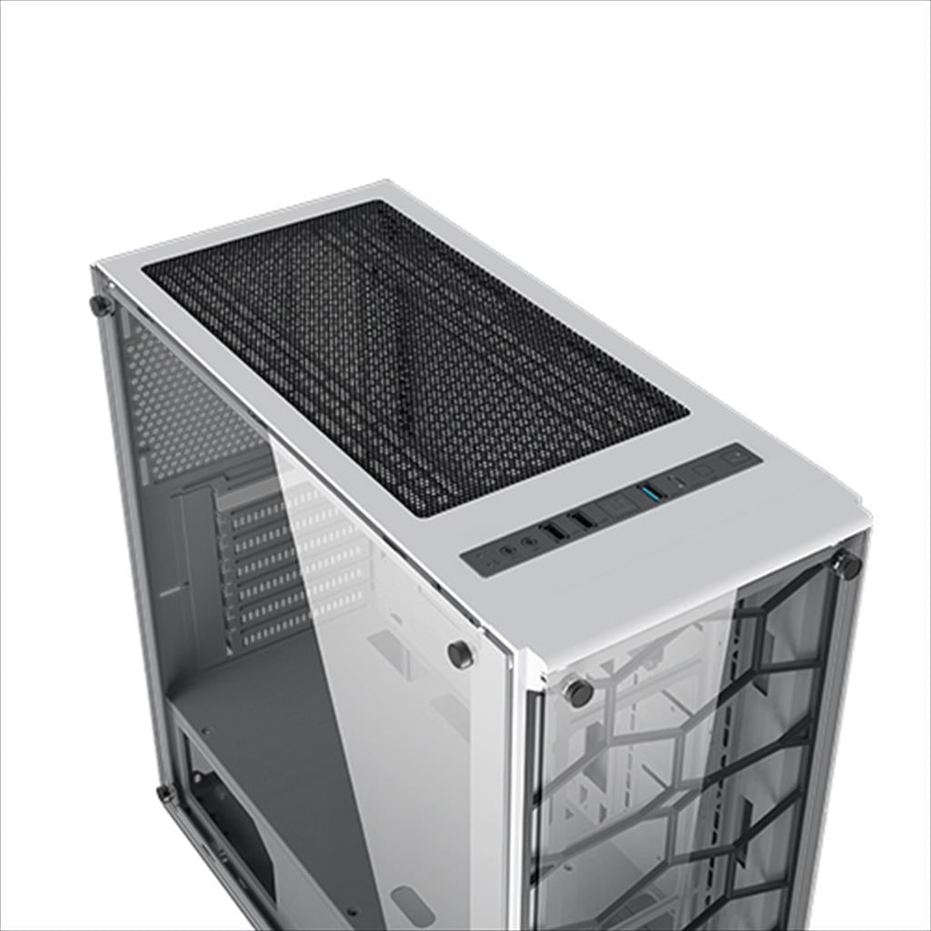 CASE XIGMATEK E-ATX mid-Tower VENOM X ARCTIC w/2xTempered glass , 4x120mm CY120 LED RGB fan, EN45785
