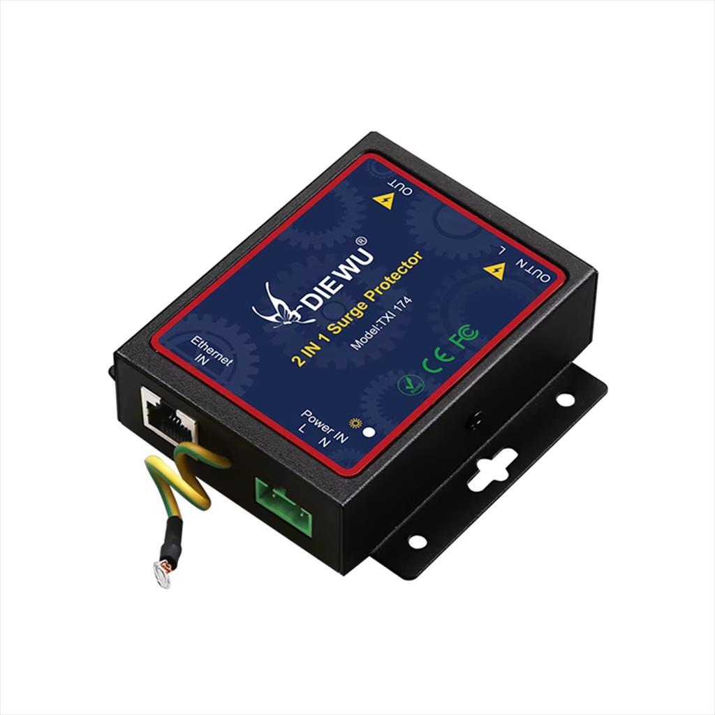 NET SURGE PROTECTOR Gigabit Network AC220V DIEWU TXI174