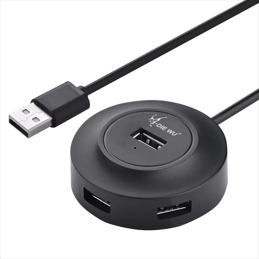 USB HUB 2.0 4PORT, TXD105-2 Black w/1,5m cable