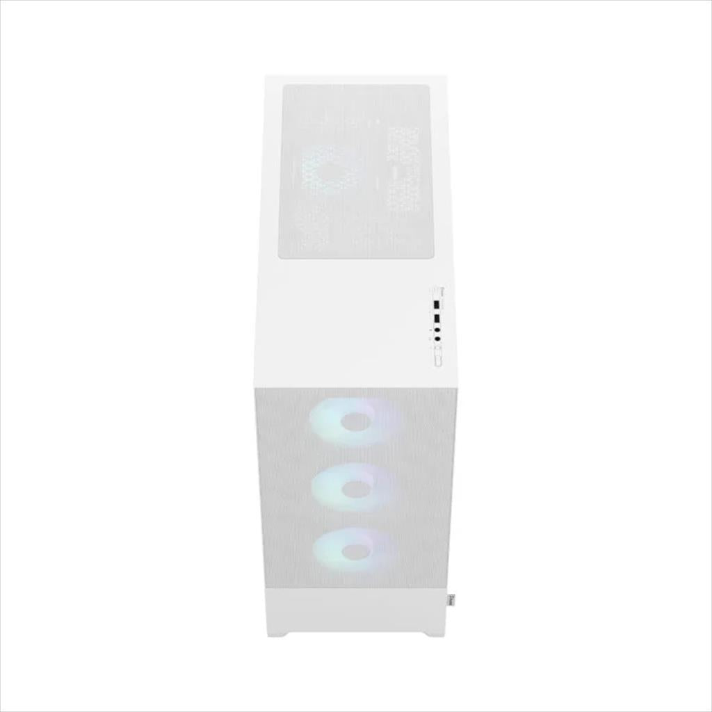 CASE FRACTAL DESIGN E-ATX Mid-Tower Pop XL Air RGB White, 4x120mm Aspect 12 RGB, w/WINDOW, Front Mesh, FD-C-POR1X-01