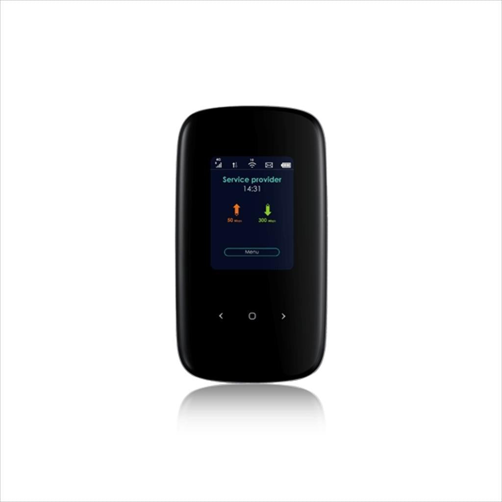NET ROUTER WIRELESS 4G dual-band ZYXEL LTE2566-M634 Up to 300/50 Mbps, display, 10 hours continuous working hours, up to 32 users, BLACK
