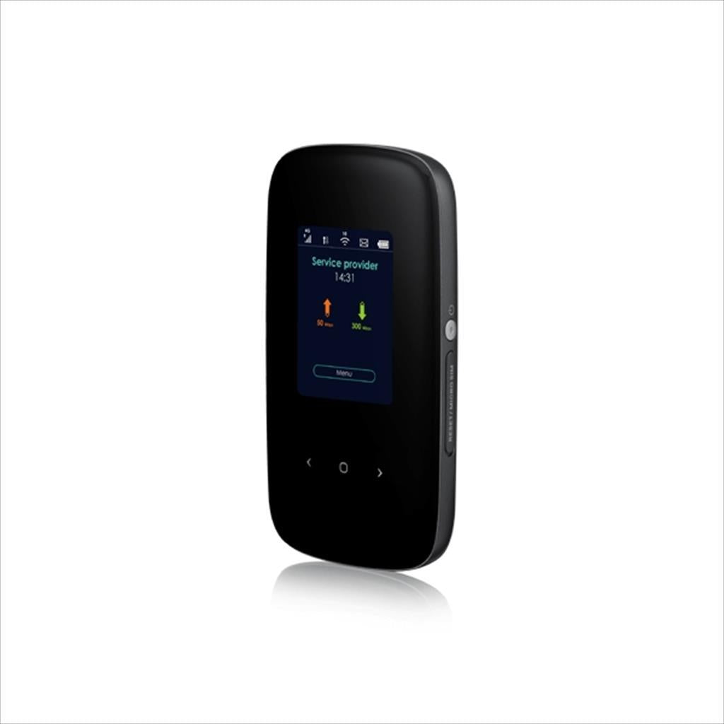 NET ROUTER WIRELESS 4G dual-band ZYXEL LTE2566-M634 Up to 300/50 Mbps, display, 10 hours continuous working hours, up to 32 users, BLACK