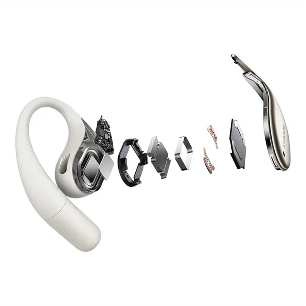 EARPHONES WIRELESS XIAOMI MI OPENWEAR STEREO BLUETOOTH w/microphone, SANDSTONE BEIGE