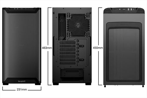 CASE BE QUIET! ATX Mid-Tower Pure Base 501 Airflow, 2x140mm Pure Wings 3, Black BG074