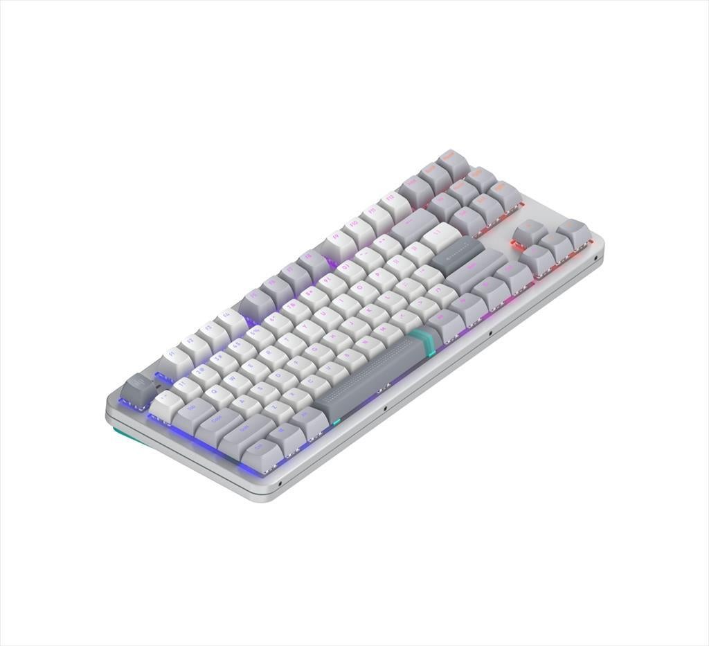 KEYBOARD MECHANICAL DARK PROJECT ALU87A DAYLIGHT TKL HS RGB linear mechanical switches G3ms Zircon, +4 switch +Keycap Language Set ANSI layout