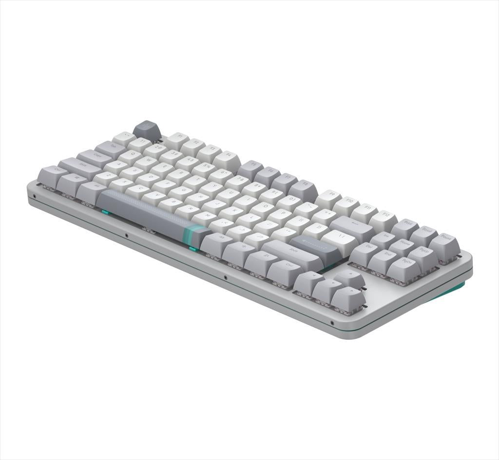 KEYBOARD MECHANICAL DARK PROJECT ALU87A DAYLIGHT TKL HS RGB linear mechanical switches G3ms Zircon, +4 switch +Keycap Language Set ANSI layout