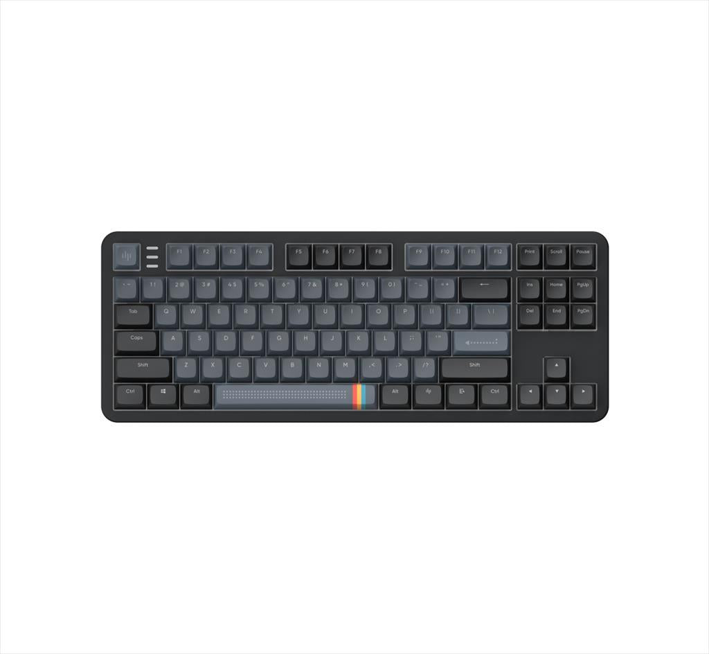 KEYBOARD MECHANICAL DARK PROJECT ALU87A MIDNIGHT TKL HS RGB linear mechanical switches G3ms Zircon, +4 switch +Keycap Language Set ANSI layout