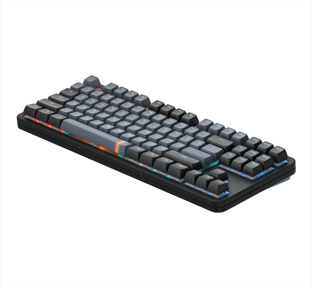 KEYBOARD MECHANICAL DARK PROJECT ALU87A MIDNIGHT TKL HS RGB linear mechanical switches G3ms Zircon, +4 switch +Keycap Language Set ANSI layout