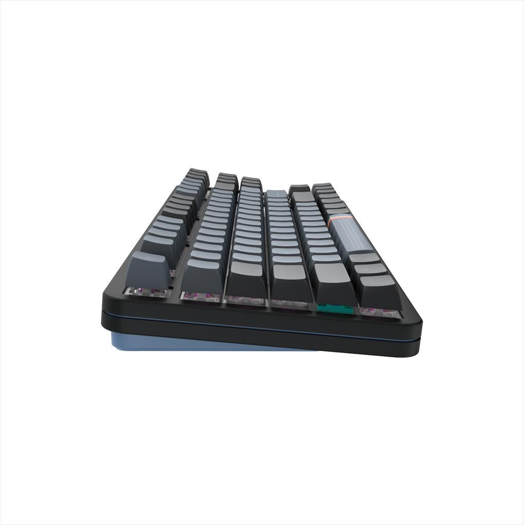 KEYBOARD MECHANICAL DARK PROJECT ALU87A MIDNIGHT TKL HS RGB linear mechanical switches G3ms Zircon, +4 switch +Keycap Language Set ANSI layout