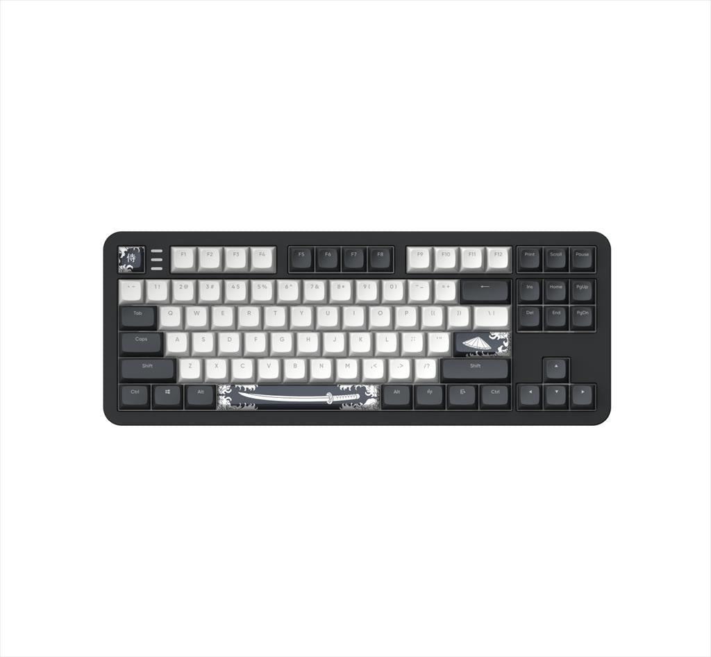 KEYBOARD MECHANICAL DARK PROJECT ALU87B BUSHIDO TKL HS RGB linear mechanical switches G3ms Moonstone- Pre-lubed, +4 switch +Keycap Language Set ANSI layout