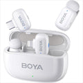 MICROPHONE WIRELESS SYSTEM BOYA MINI 13, 2xMIC, USB-C and Lightning receiver, white