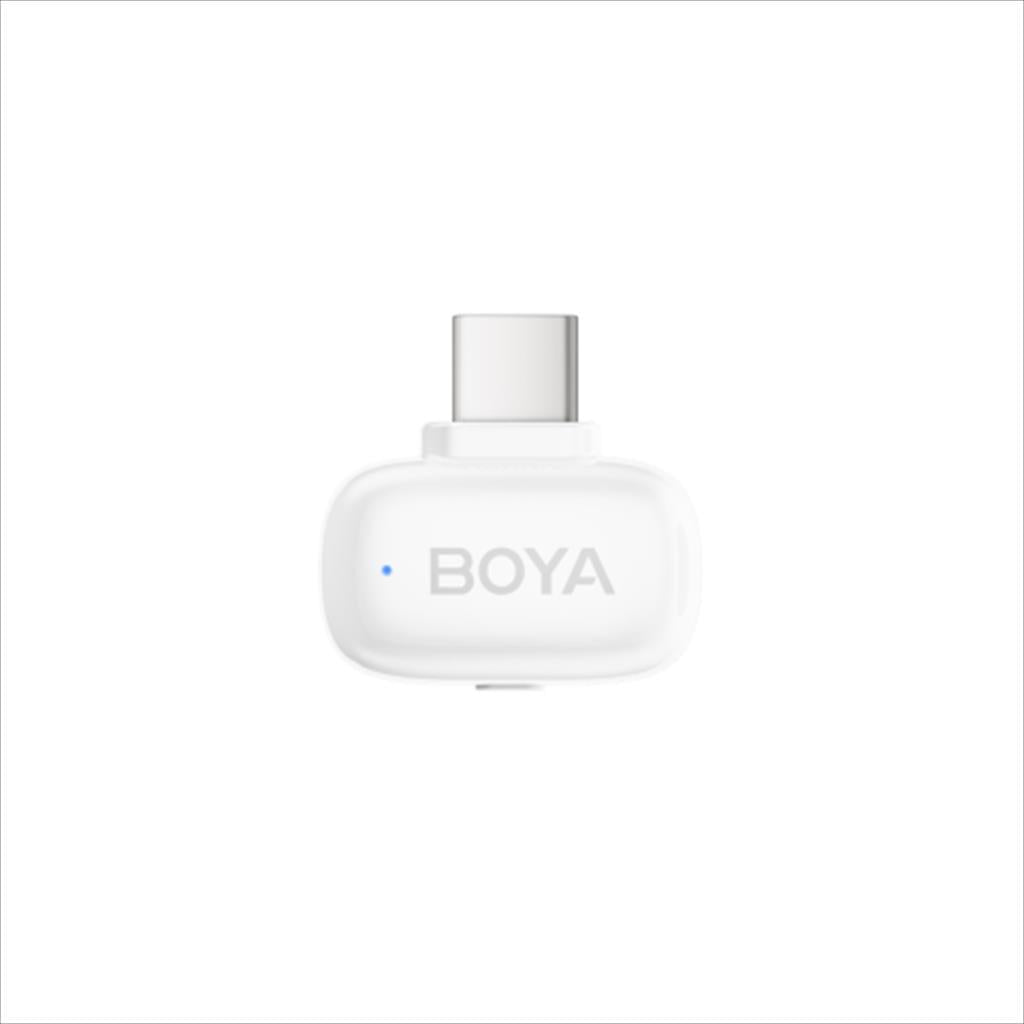 MICROPHONE WIRELESS SYSTEM BOYA MINI 13, 2xMIC, USB-C and Lightning receiver, white