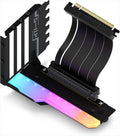 GPU VERTICAL BRACKET KIT EZDIY-FAB SHIELD ARGB PCIe 16x Gen4 w/RISER CABLE 115mm, 90° Black