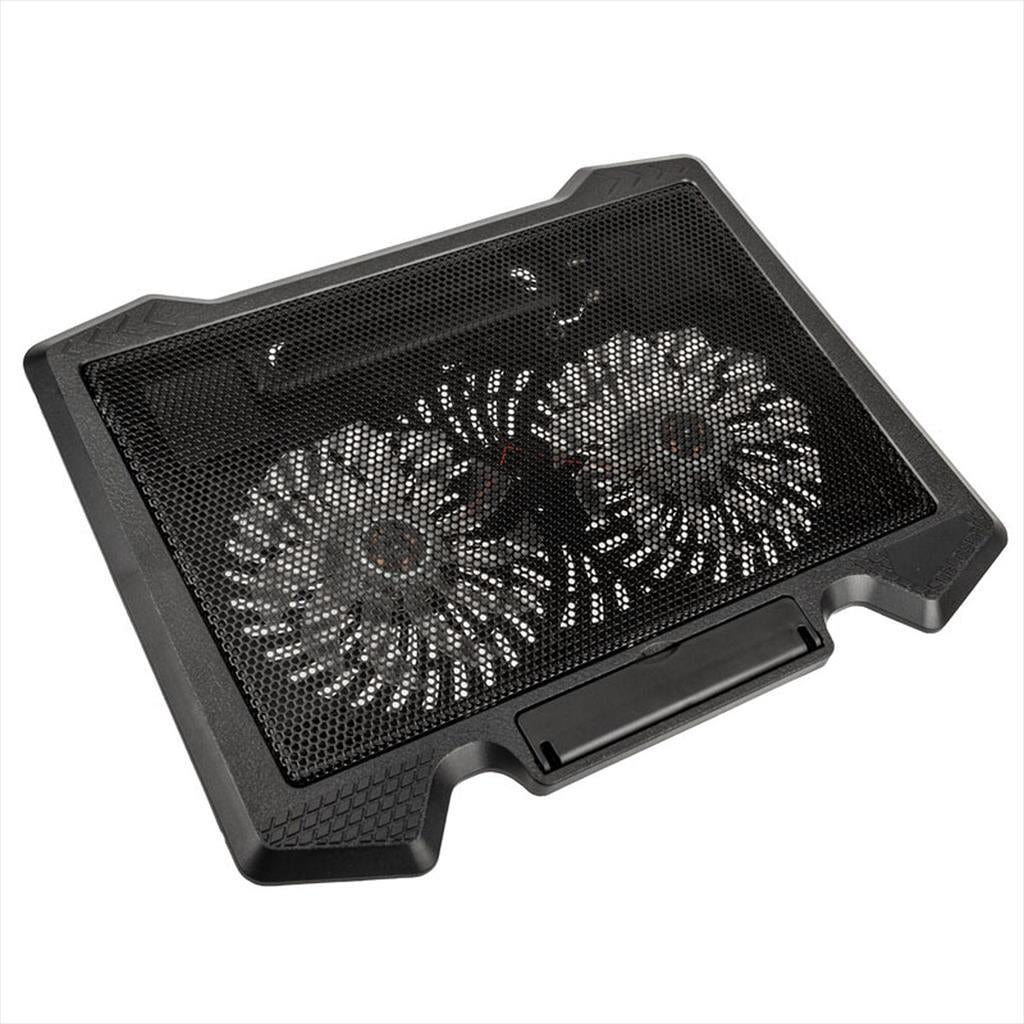 NOTEBOOK STAND COOLER KOLINK KL-N200 15.6", 2x 140mm fans, Blue LED, USB, Black