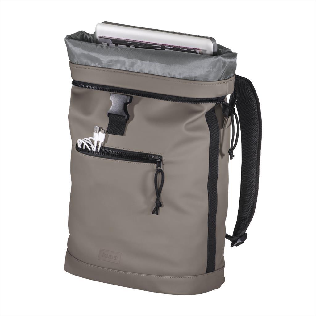 BACKPACK HAMA "Merida" Roll-Top BACKPACK TAUPE 40cm (15,6" LAPTOP), 216494