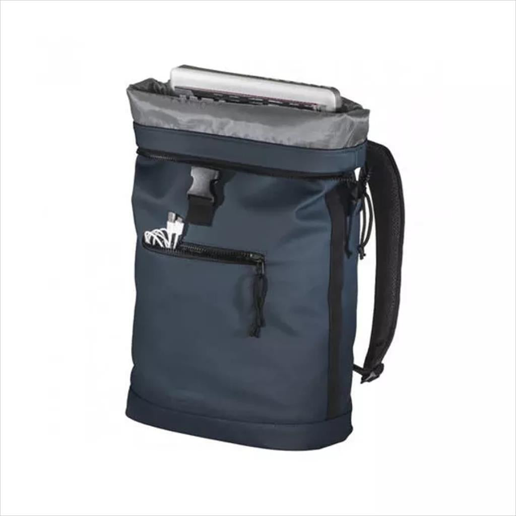BACKPACK HAMA "Merida" Roll-Top BACKPACK DARK BLUE 40cm (15,6" LAPTOP), 216495