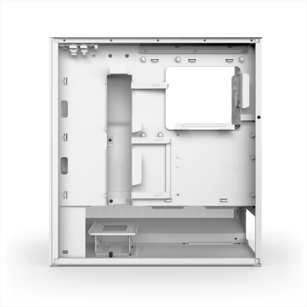 CASE NZXT E-ATX Mid-Tower H5 FLOW (2024) w/Mesh Front & top MESH 2xF120Q, USB 3.2 type-C, 1xUSB 3.2 type A, Matte White CC-H52FW-01