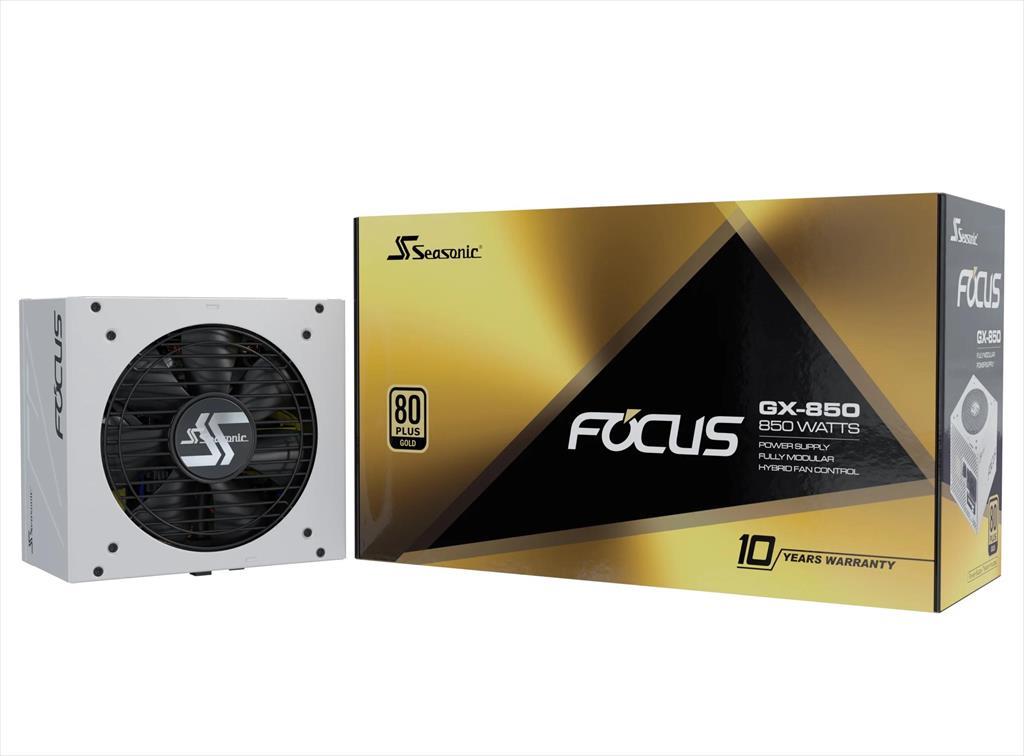 PSU 850W SEASONIC FOCUS GX-850 80+ GOLD , Fully Modular, White, SSR-850W