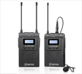 MICROPHONE WIRELESS SYSTEM BOYA UHF Dual-Channel, up to 100m, BY-WM8 Pro-K1