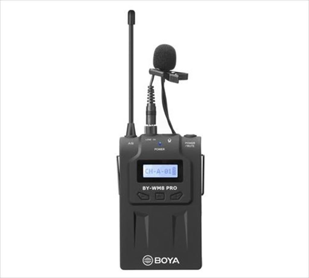 MICROPHONE WIRELESS SYSTEM BOYA UHF Dual-Channel, up to 100m, BY-WM8 Pro-K1