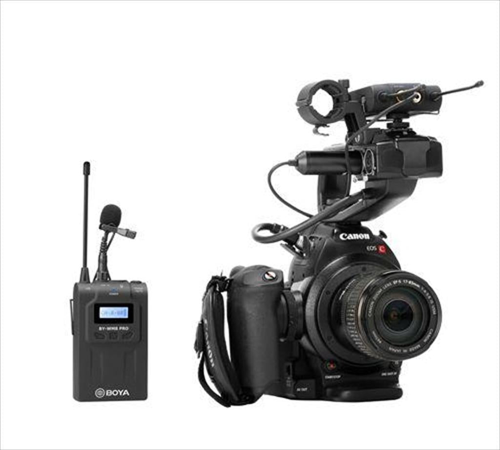 MICROPHONE WIRELESS SYSTEM BOYA UHF Dual-Channel, up to 100m, BY-WM8 Pro-K1
