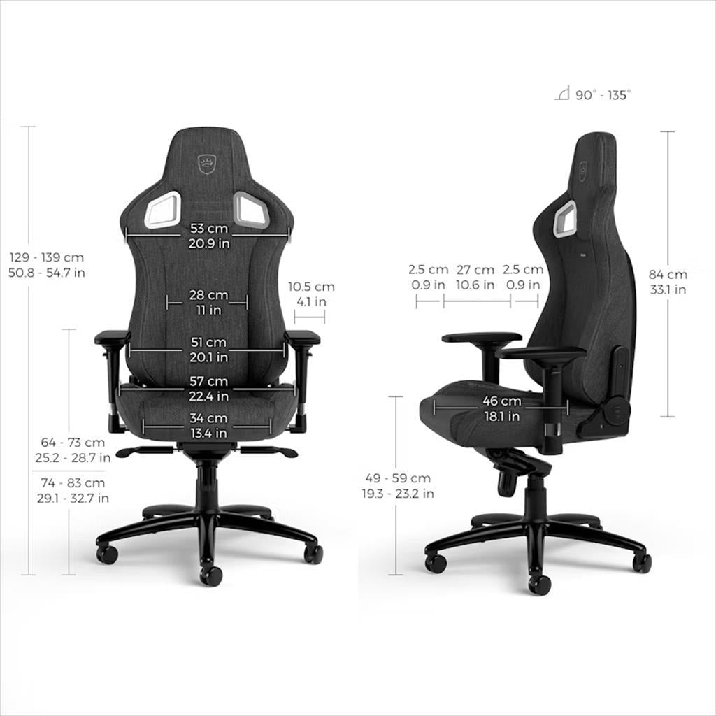 GAMING CHAIR NOBLECHAIRS EPIC TX Anthracite NBL-EPC-TX-ATC